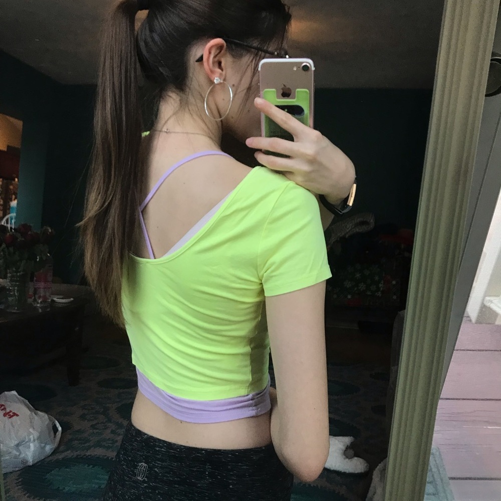Neon Yellow Crop Top